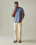 Men's Broken-In Premium Slub Henley Tee - Washed Denim
